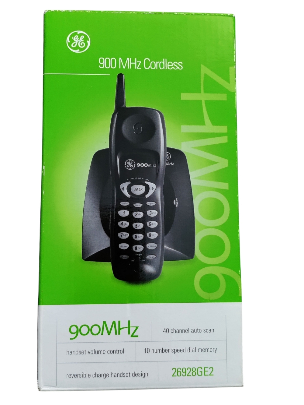 VTG GE Cordless Phone 900MHZ Black NOB